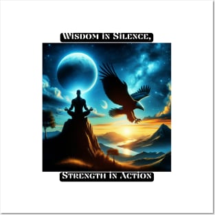 Wisdom in Silence, Strength in Action Posters and Art